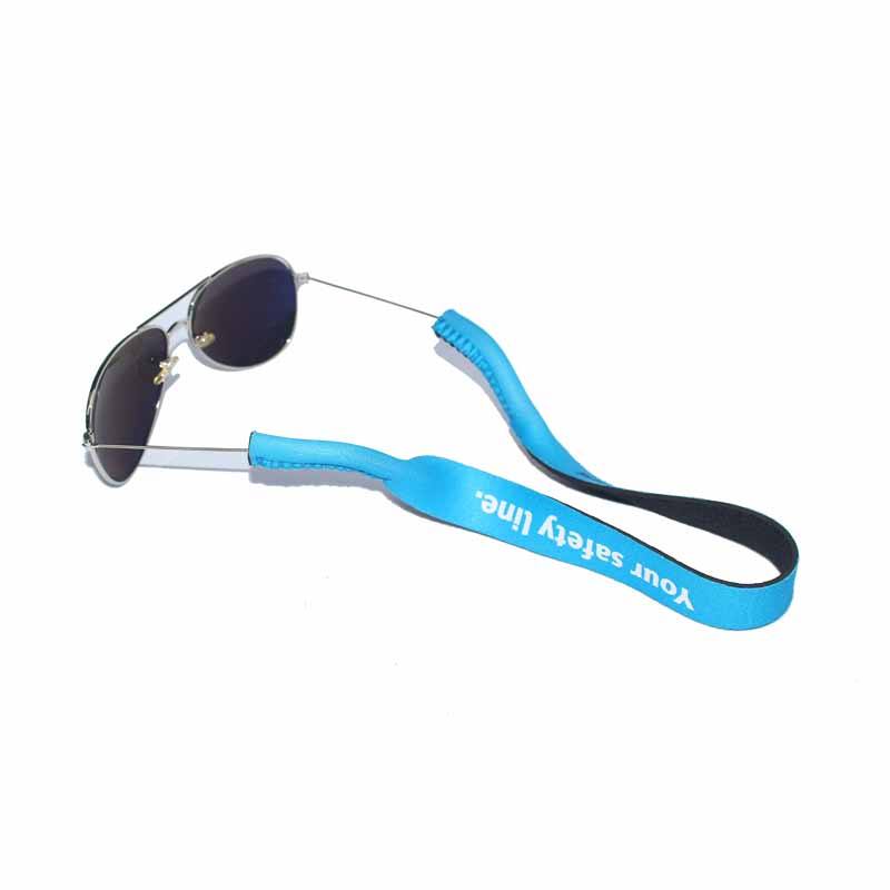 Kampanj presentanpassad tryck logotyp justerbarneopren solglasögon remglassportband remmar