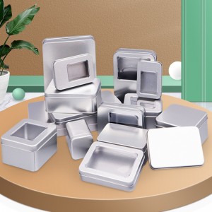 Elektronikförpackningsbox Tinplatta Box Rectangular Box Gift Packaging Box