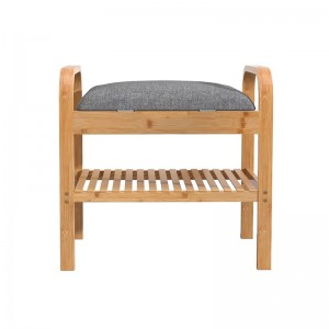 Korridor Display Shelf Organizer Storage Shoe Rack Bench Bamboo Shoe Bench