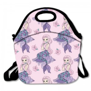 Neopren återanvändbar tvättbar picknickcampingväska med remmalisolerad lunchpås låda