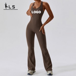 Högkvalitativ träningsträning sätter yoga fitness wear jumpsuits for women one bitar sömlös yoga sätter bodysuit