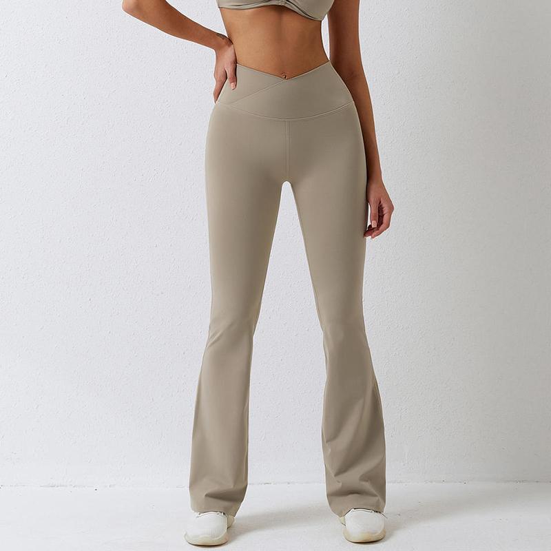 SC101011 Fyra-vägs sträcka 78%nylon och 22% spandex scrunch rumpa flare leggings yoga byxor för kvinnor