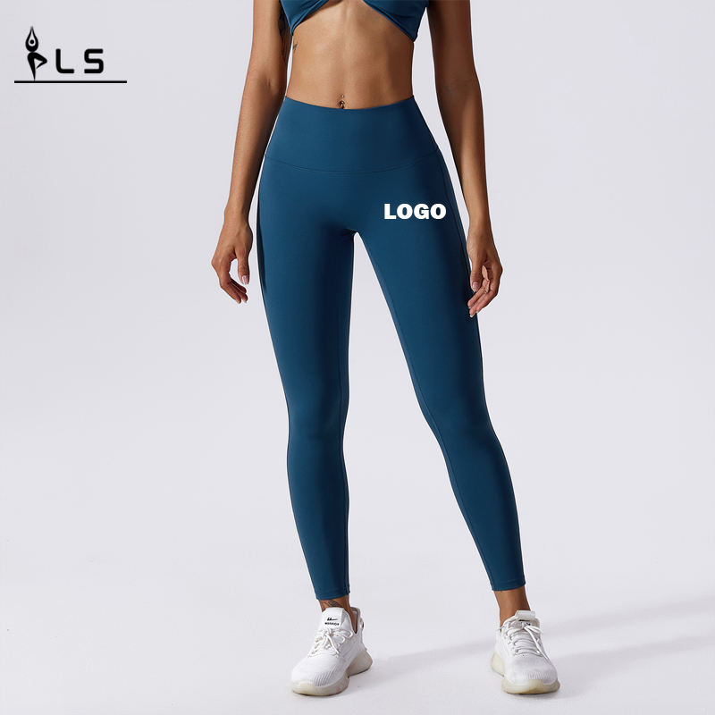 SC101112 Stretchkomprimering Sömlös Running Yoga Legging men lyft hög midja sportkvinnor Gym Yoga Pants Booty Leggings