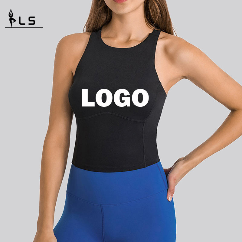 SC10246 Fitness Crop Tops Tank Top Women \\ 's t-shirts Vest Sportswear Workout Yoga Tank Top for Woman