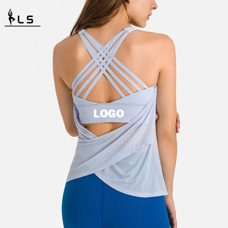 SC10251 Anpassad tank Top Stringer Tank Top Bodybuilding Spring Fashion Loose Blouse Yoga Vest