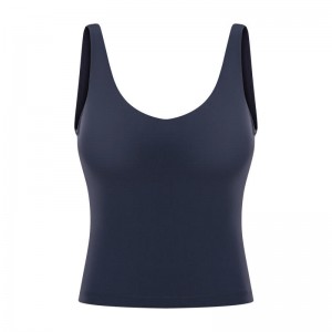 SC10252 YOGA TANK TOPP MED BRA VEST SPORTSKÄRGRÅD YOGA TANK TOP FÖR KVINNA YOGA TANK TOP KVINNOR