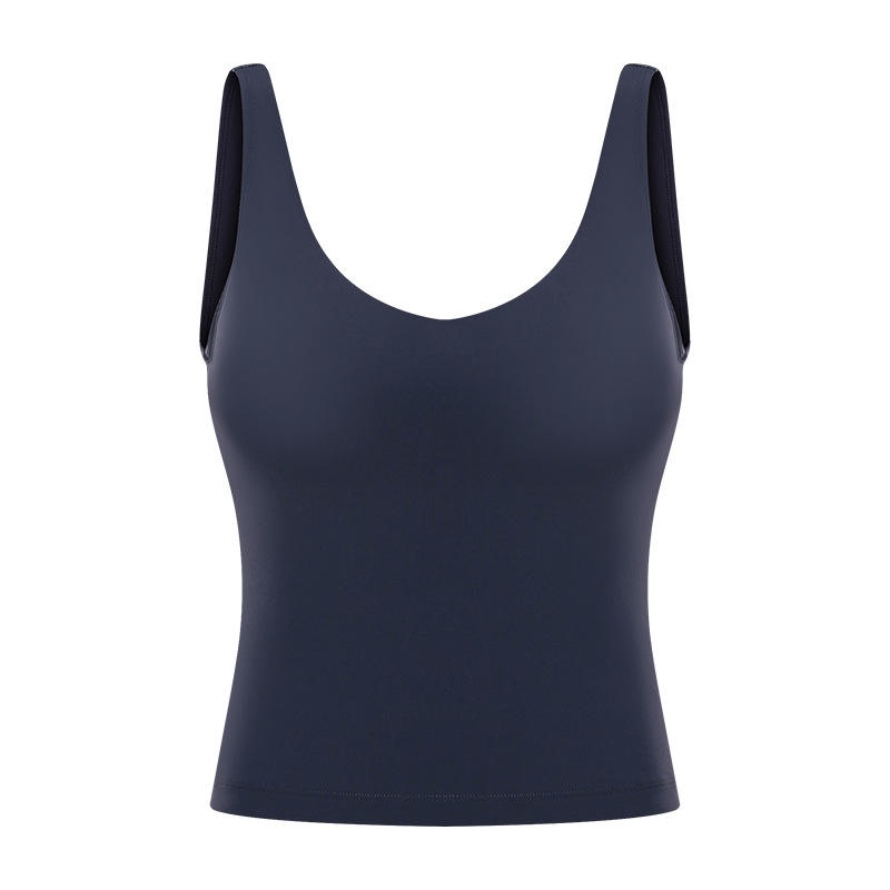 SC10252 YOGA TANK TOPP MED BRA VEST SPORTSKÄRGRÅD YOGA TANK TOP FÖR KVINNA YOGA TANK TOP KVINNOR