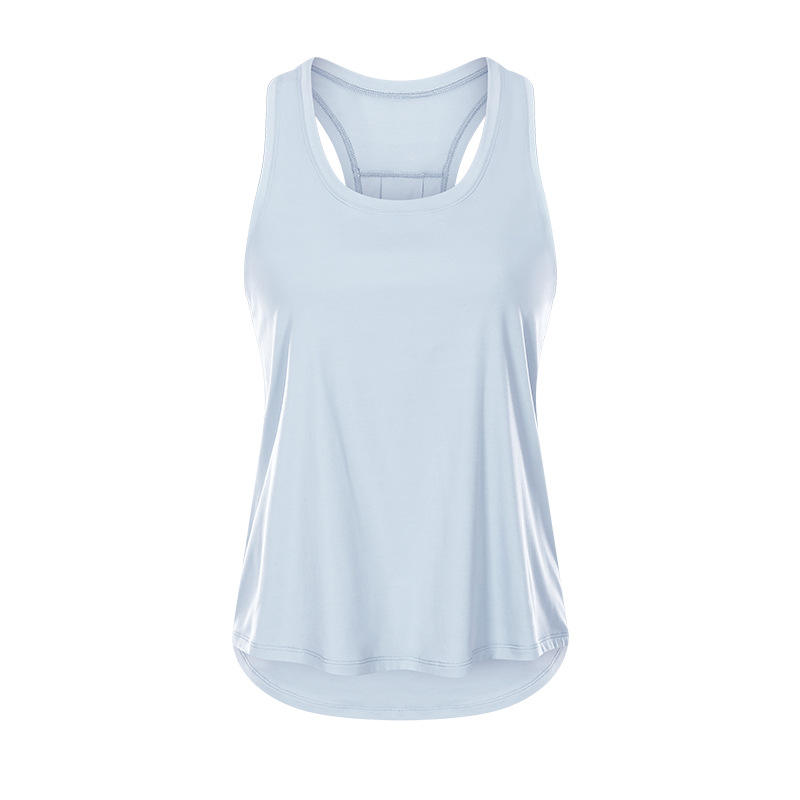 SC10256 Ladies Tank Tops Spring Fashion Loose Blus Yoga Vest Tank Topps Womens Yoga Tank Top Open Back Back