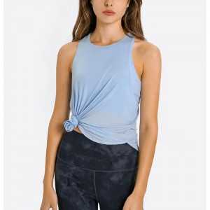 SC102512 Spring Fashion Loose Blouse Hollow Workout Tops Yoga Women \\\\ \'s Tank Top Womens Yoga Tank Top Open Back Back