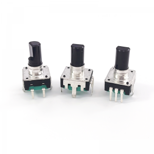Rotary ENCODER: DB12 kodare kodning 5pin 24 position med push -knappomkopplare handtag