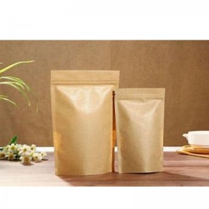 Kraft matpåse zip låst