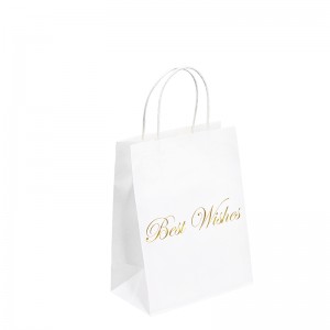 Tack papperspåse din reklam Kraft Paper Shop PA i papperspåsar med handtag Kraft Paper Bag