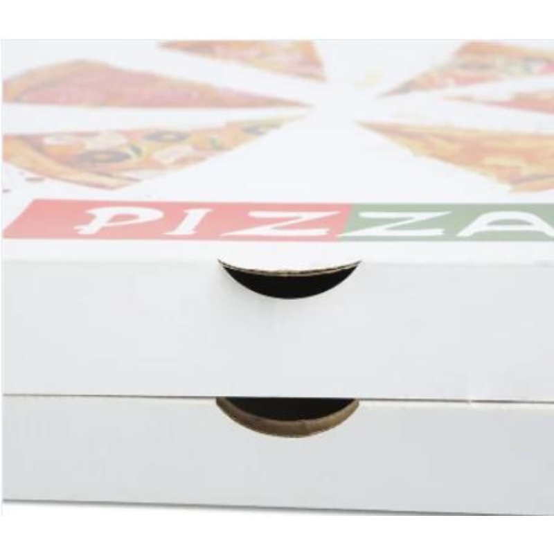 Partihandel Anpassad logotyp tryckt 8-16 tum Eco Friendly Box Package Food Grade Papper Pizza Box