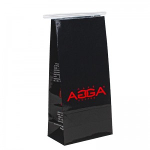 Anpassad logotyp Takeaway återvunnen matdesigner papperspåse