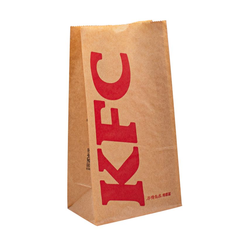 Vattentät Kraft Paper Packaging Påsar för snabbmat/Bakerifarten