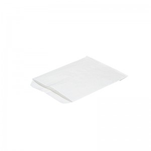 Fettsäker vit Kraft papperspåsar Kraftpappers matväska för potatischip OEM