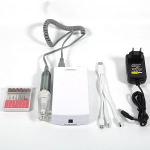 Partihandel Portable Nail Borr Nail Borrhandtag Nagelborrborrtillbehör Starkt Handstycke Reservdel Rostfritt stål 20 EU 3 -stift