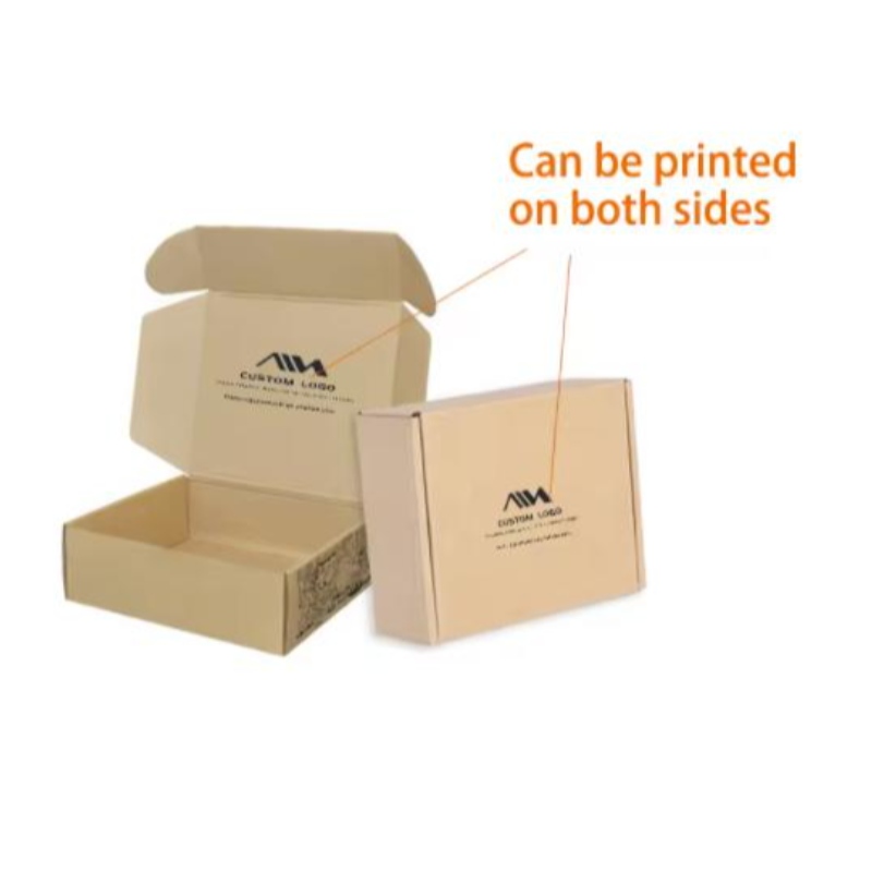 Anpassad designlogotyp tryckt lyx Korrugerad förpackning Presentförpackning Förpackningspapperslådor Mailer Shipping Box