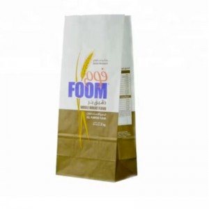 Ny stil 1 kg 2 kg vete mjöl sockerförpackning papperspåse