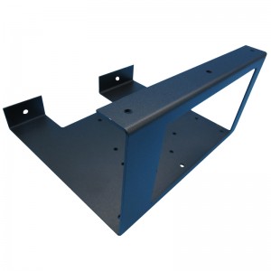 Anpassad bearbetning av aluminiumlegeringsplåtdelar med anodiserad finish.