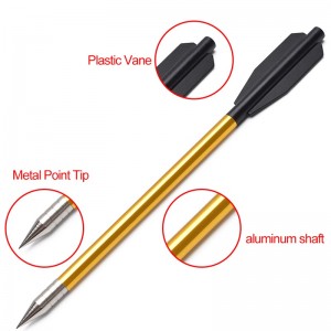ELONG OUTOME 110301 6.5INCH Crossbow Bolts Hollow Aluminium Carbon Steel Point för bågskyttejakt