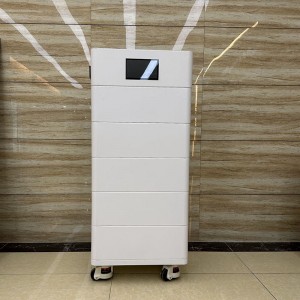 51.2V 100A LIFEPO4 SAPLABLE Batteripaket med smart intelligent LED -skärm 5KWH 10KWH 15KWH 20KWH MAX POWER upp till 40KWH