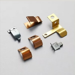 OEM anpassade metallstämplingsdelar Kopparstål Elektrisk elektrisk elektronisk kontakt