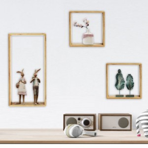 DIR Bambu Ram Väggdekoration Förvaringsorganisation Set