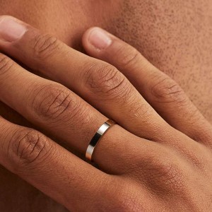 Hongde 14K guldfyllda ringar läckra guld staplingsbara stapelbara band storlek 4 till 11