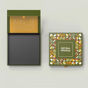 Custom Flip-topp Kraft presentförpackning