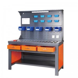 Arbetsbänk med belysningsremsa och backboard