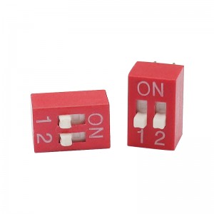DIP SWITCH XZ-DSE-02RGA, 2p DIP -switch för signalmottagningsmoduler inom fordonets automatiseringsutrustning