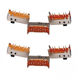 Slide Switch SS25D01 dubbel-rad 12-PIN Glid Switch Electronic Product Micro Vertical Slide Switch