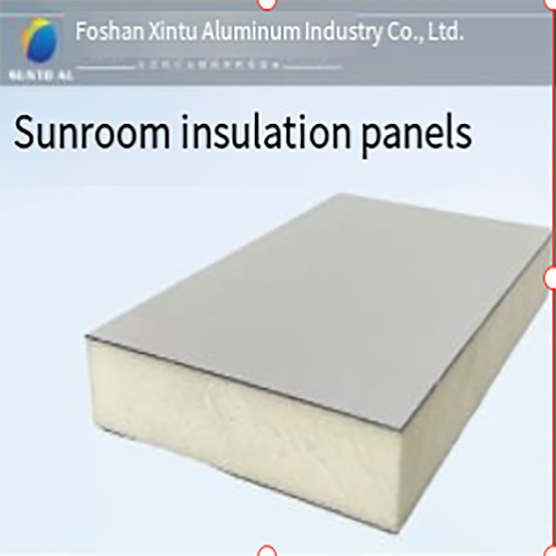 Aluminiumlegering isolerade platta paneler på taket