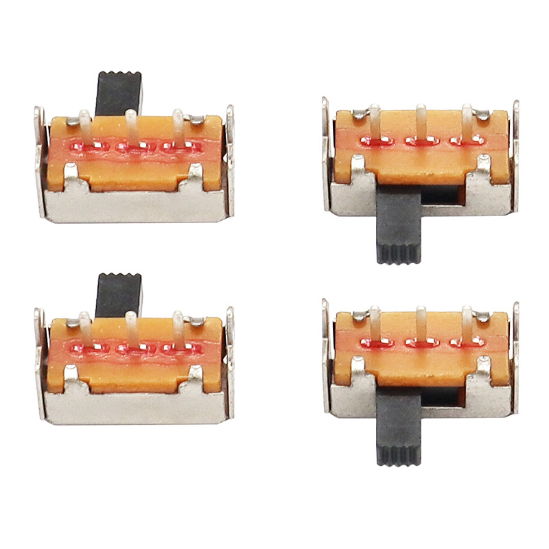 Slide Switch SK12F14 SIDA-dra horisontell switch, taklampans sida-Pull Slide Switch, Single-rad 3-stift vertikal bildbrytare