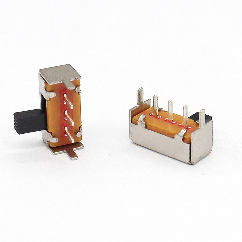 Slide Switch SK12F14 SIDA-dra horisontell switch, taklampans sida-Pull Slide Switch, Single-rad 3-stift vertikal bildbrytare