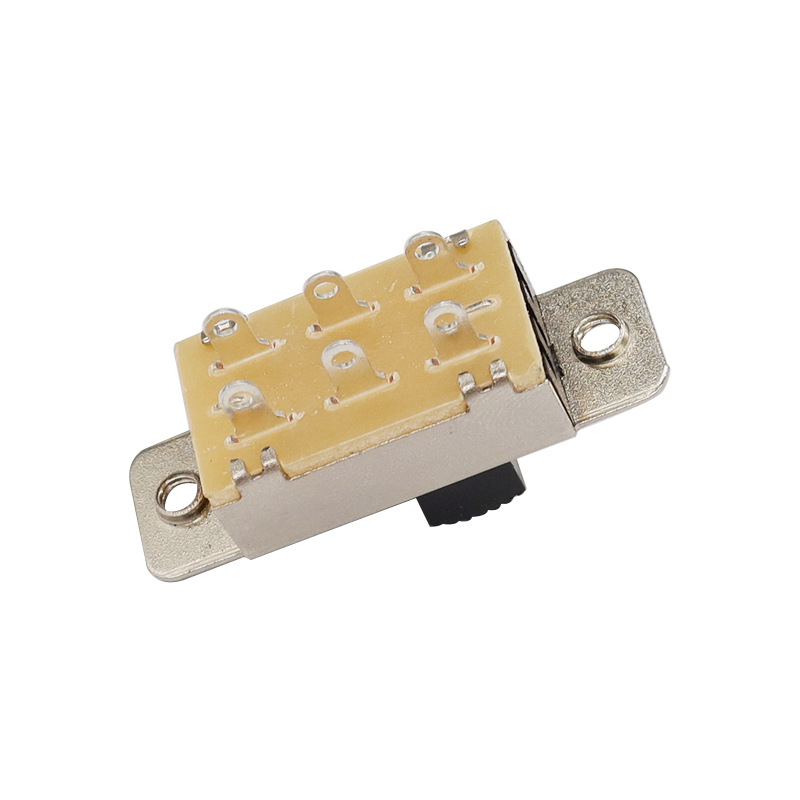 Slide Switch SS23F19, dubbel-rad 6-stift tre-Position Slide Switch, Car Navigation DVD Slide Switch