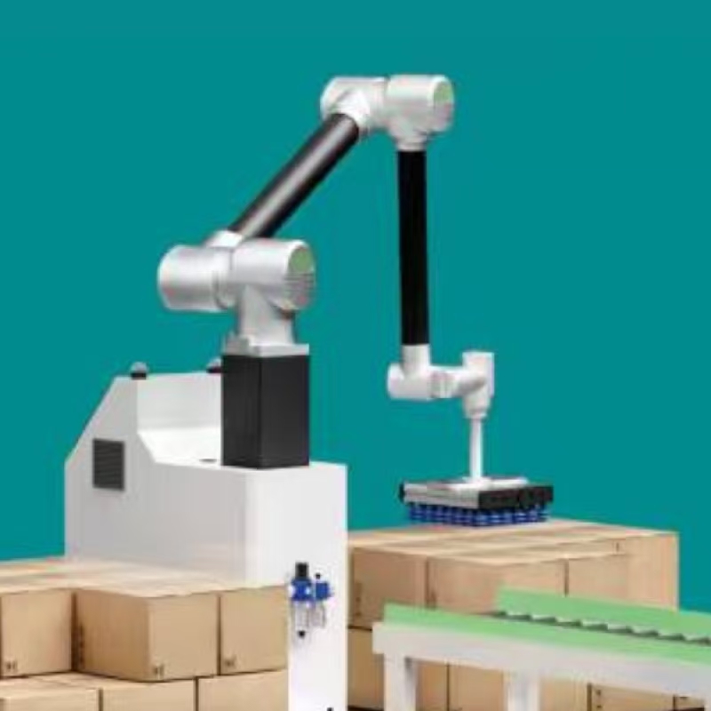 Samarbete palletiserande arbetsstation