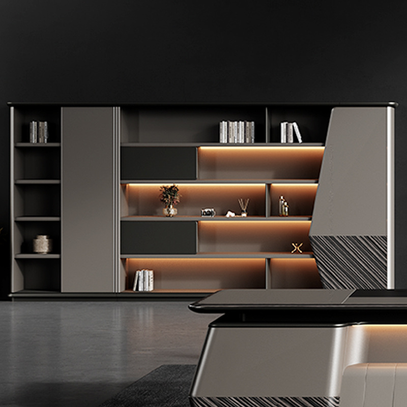 Modell DBT006 Lyxpanel-stil Manager Single Executive Desk, ordförande\'s Stora skrivbord med stolset, Boss Desk