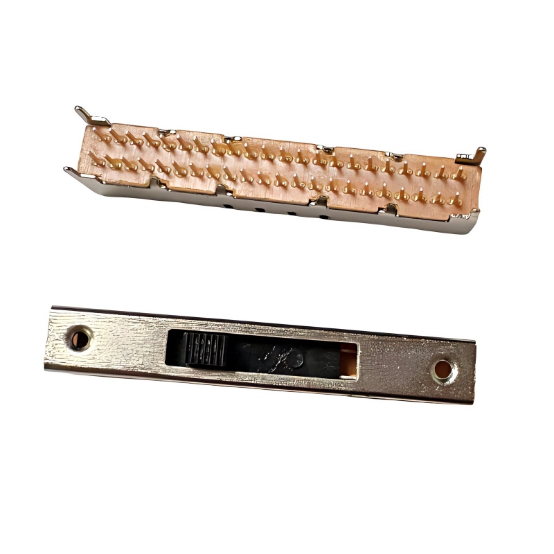 Skjutomkopplare SS-49D01 Vertikal-Monterad 9-Position dubbel-Pole Dubbel-Row Miniature Strömbrytare för leksaker